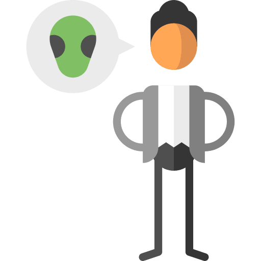 Alien man immigration people icon Alien man immigration people icon