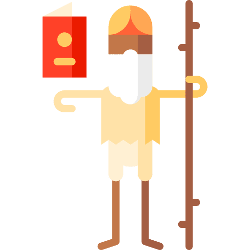 Immigrant stick passport people icon Immigrant stick passport people icon