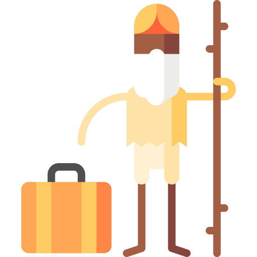 Immigrant suitcase man immigrant icon Immigrant suitcase man immigrant icon