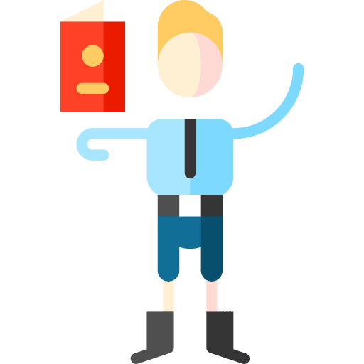 Immigration officer immigration officer passport professions and jobs icon Immigration officer immigration officer passport professions and jobs icon