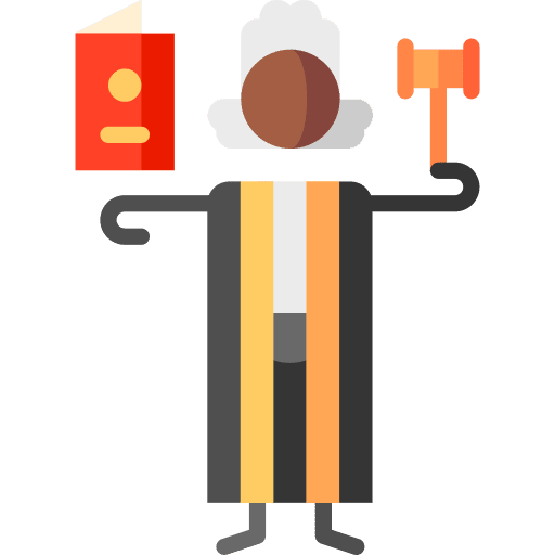 Judge gavel immigration law judge icon Judge gavel immigration law judge icon