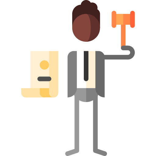 Lawyer working attorney professions and jobs icon Lawyer working attorney professions and jobs icon