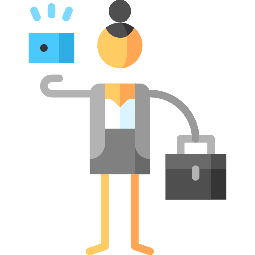 Blue card briefcase profession professions and jobs icon Blue card briefcase profession professions and jobs icon
