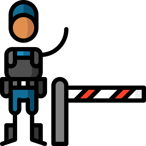 Border protection department police icon