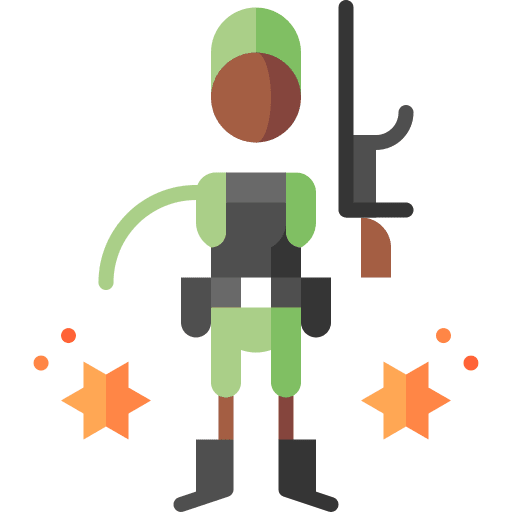 War uniform people infantry icon War uniform people infantry icon
