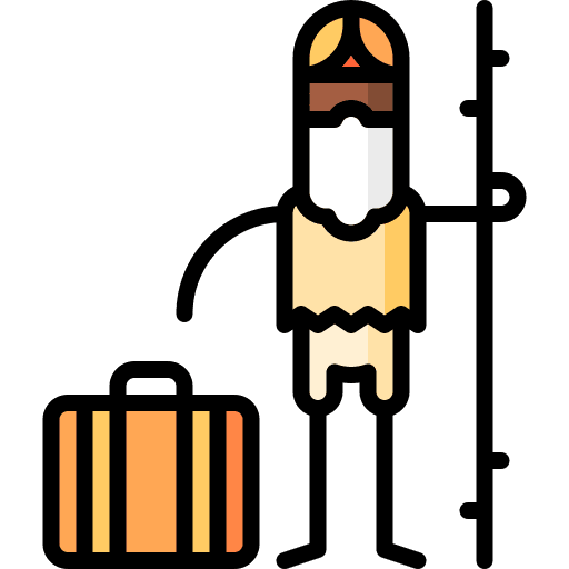 Immigrant man stick immigrant icon Immigrant man stick immigrant icon