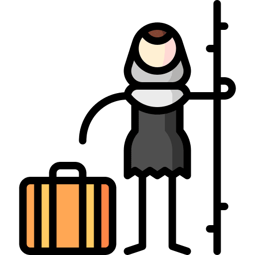 Immigrant stick immigrant suitcase icon Immigrant stick immigrant suitcase icon