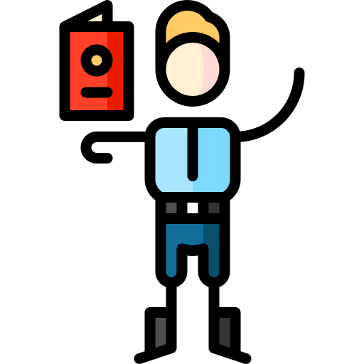 Immigration officer police professions and jobs immigration icon Immigration officer police professions and jobs immigration icon