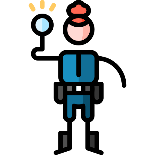 Inspection profession policeman security icon Inspection profession policeman security icon