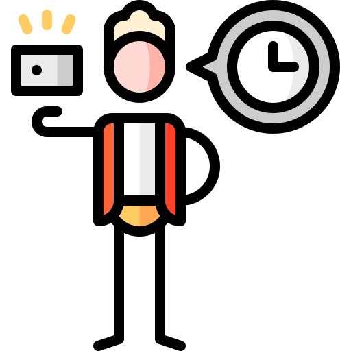 Visa people temporary immigrant icon
