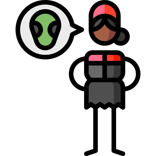 Alien alien woman immigrant icon Alien alien woman immigrant icon