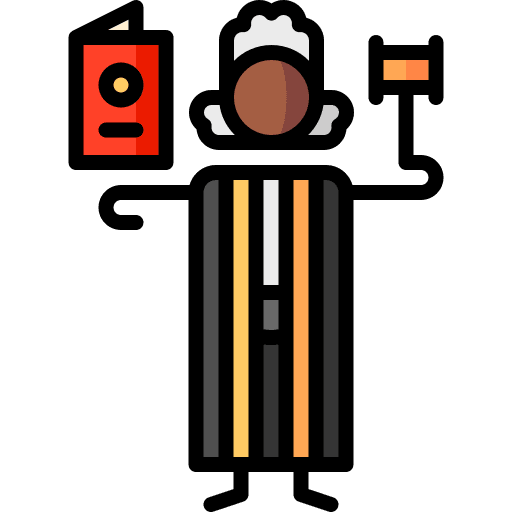 Judge judge passport professions and jobs icon Judge judge passport professions and jobs icon