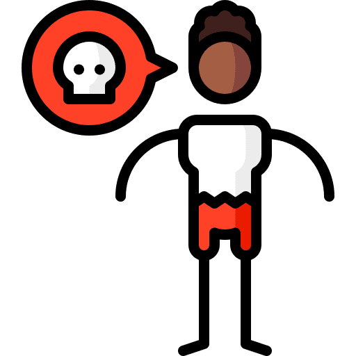 Victim people skull chat icon Victim people skull chat icon