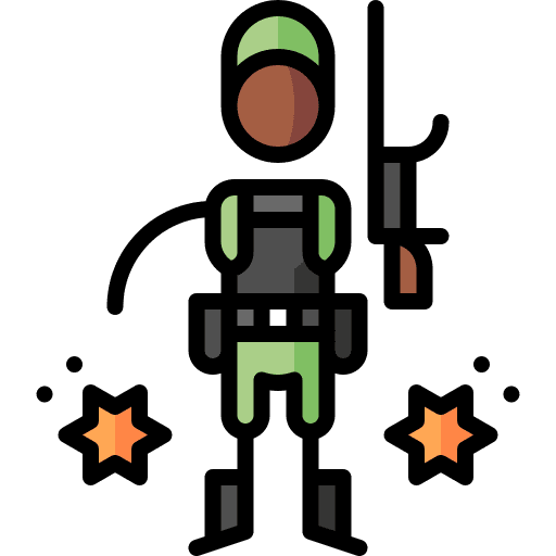 War people camouflage soldier icon War people camouflage soldier icon