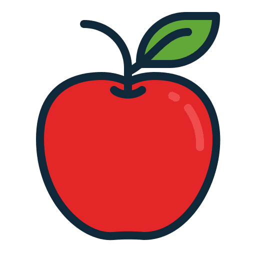 Apple organic fruit diet icon
