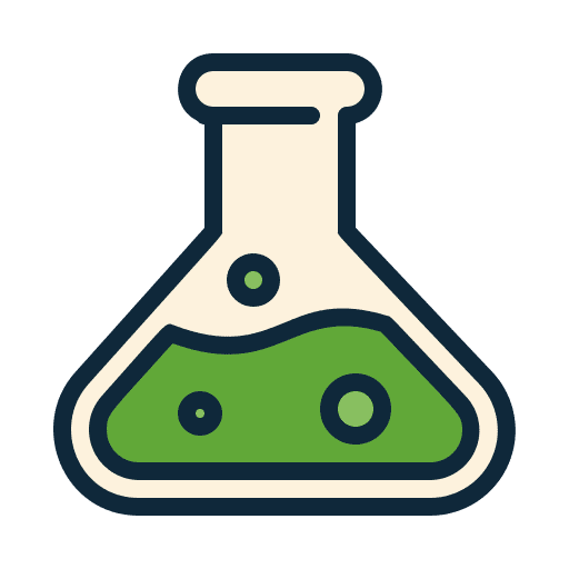 Lab experiment education laboratory equipment icon