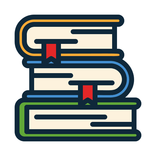 Books reading stack learning icon