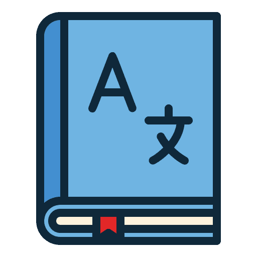 Dictionary communications language education icon
