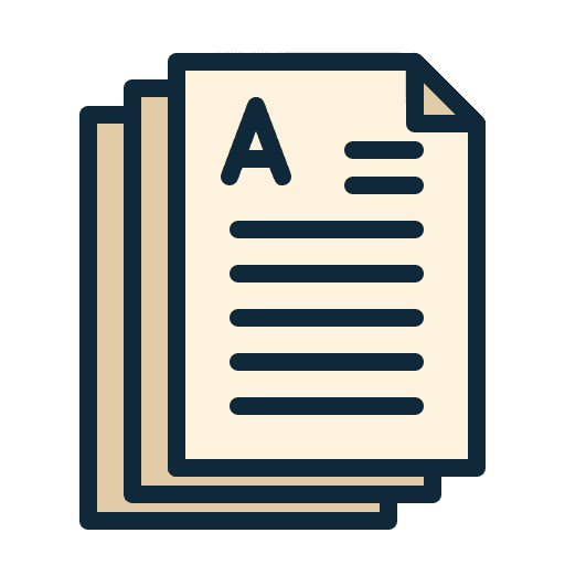 Exam score qualification paper icon