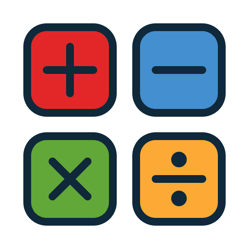 Maths sign calculator calculation icon