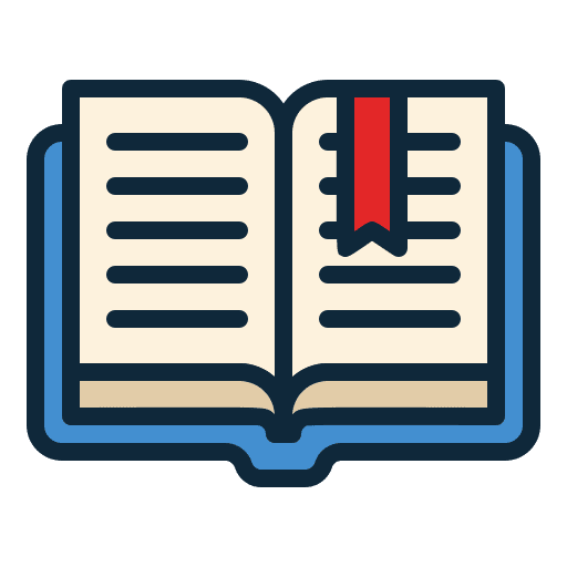 Open book literature study reading icon