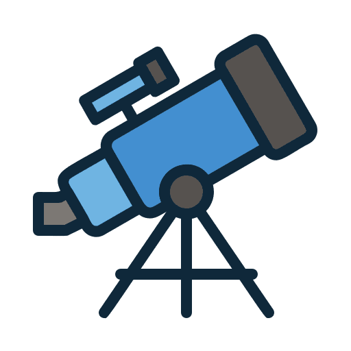 Telescope astronomy telescope spyglass icon