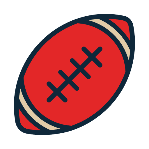 American football sports and competition team sport play icon