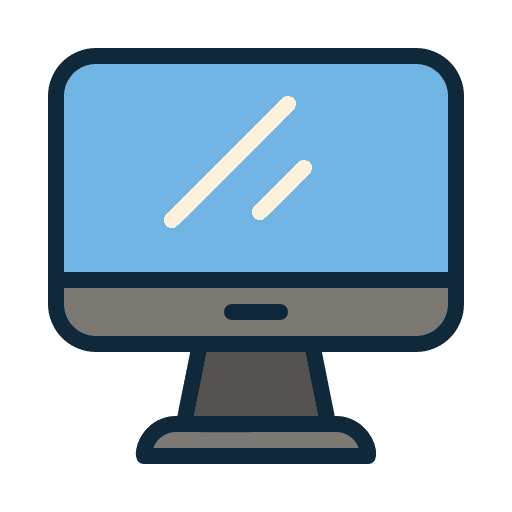 Computer tv computer monitor icon