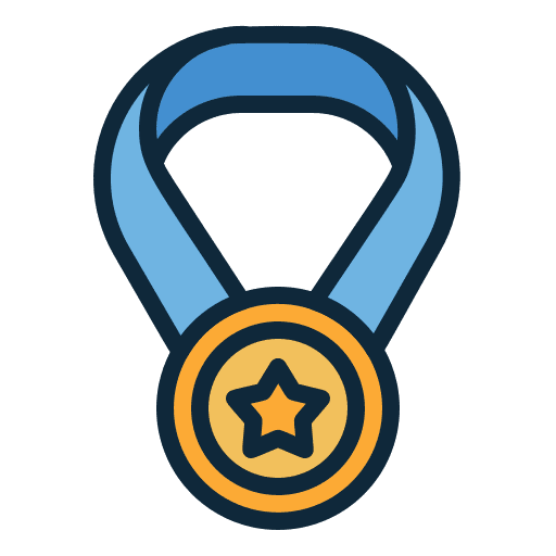 Medal sports and competition reward award icon