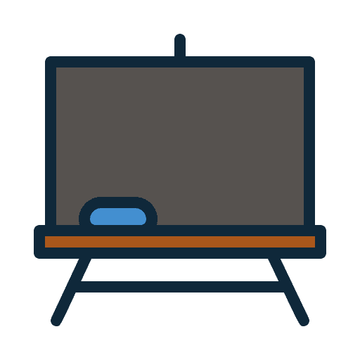 Blackboard chalkboard blackboard education icon