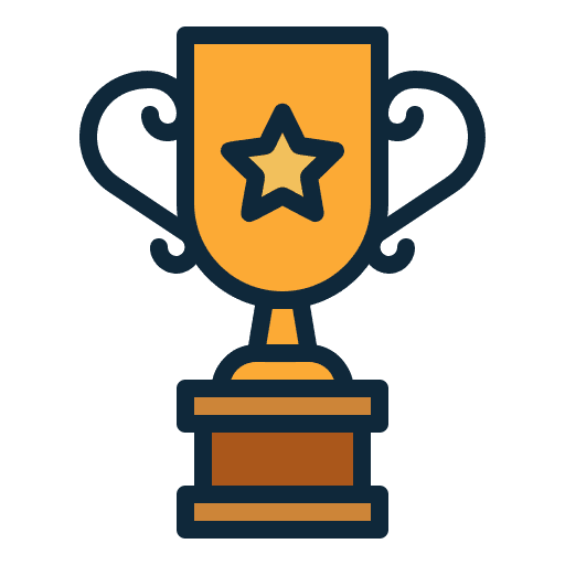 Trophy star success winner icon