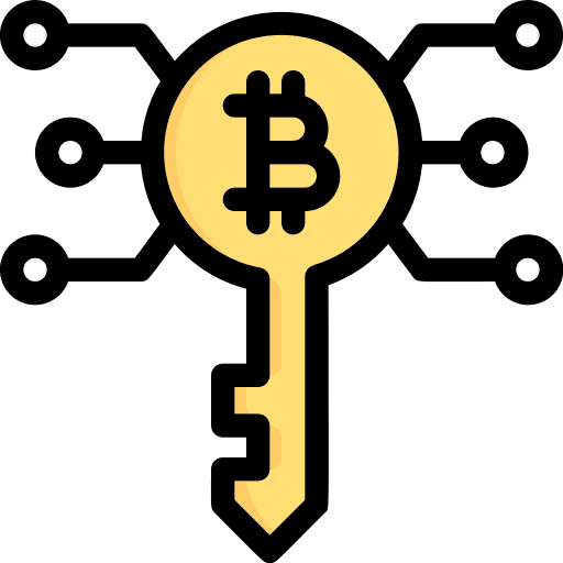 Digital key digital money payment method digital currency icon Digital key digital money payment method digital currency icon