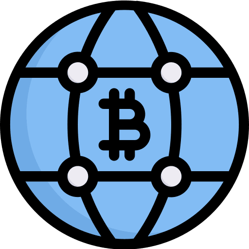 Globe cryptocurrency bitcoin worldwide icon Globe cryptocurrency bitcoin worldwide icon