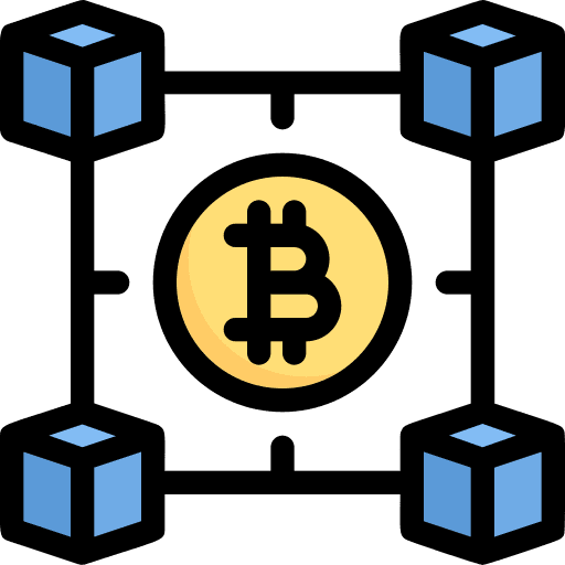 Blockchain cryptocurrency economy digital currency icon Blockchain cryptocurrency economy digital currency icon