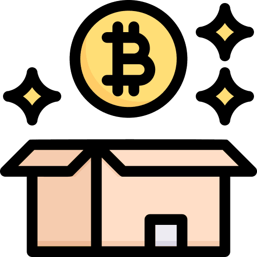Box digital money cryptocurrency deposit box icon Box digital money cryptocurrency deposit box icon