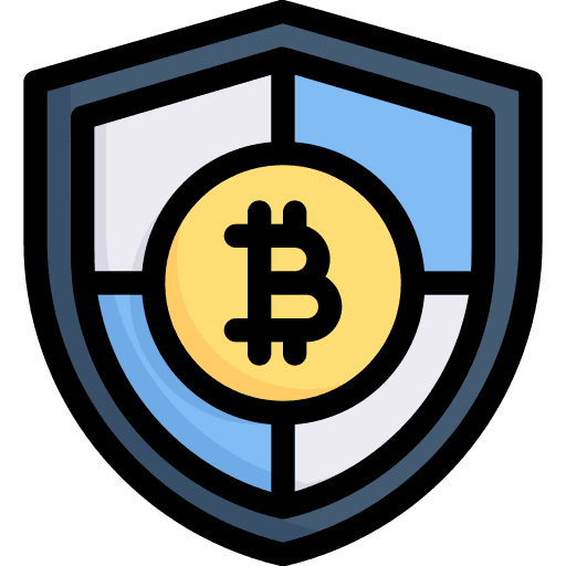 Security protection cryptocurrency safe icon Security protection cryptocurrency safe icon