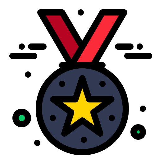 Award champion star medal icon Award champion star medal icon