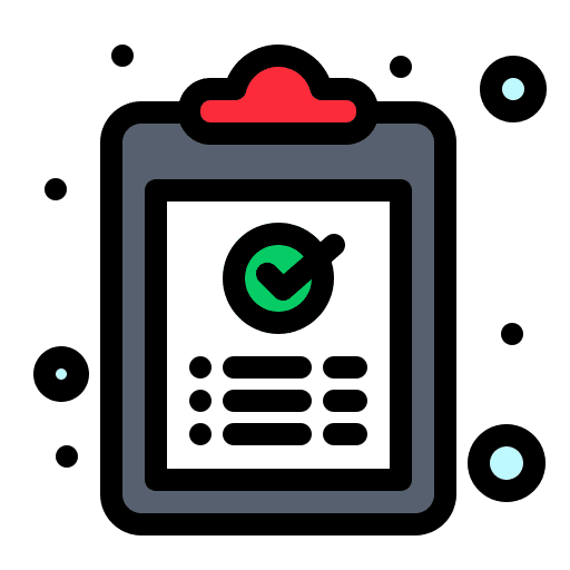 Clipboard document briefing files and folders icon