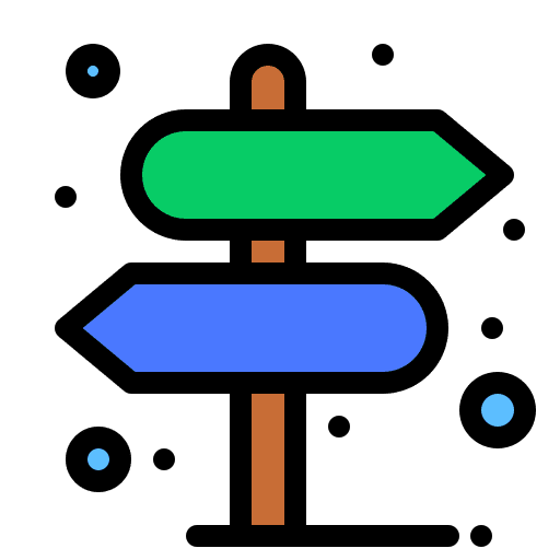 Direction panel directional orientation icon Direction panel directional orientation icon