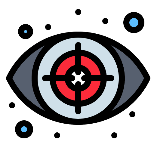 Eye miscellaneous target view icon Eye miscellaneous target view icon