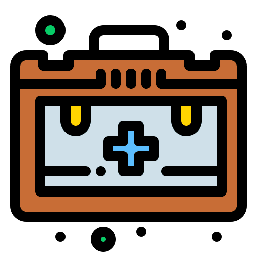 First aid bag first aid bag first aid kit emergency icon First aid bag first aid bag first aid kit emergency icon