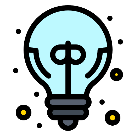 Idea illumination conclusion electronics icon Idea illumination conclusion electronics icon
