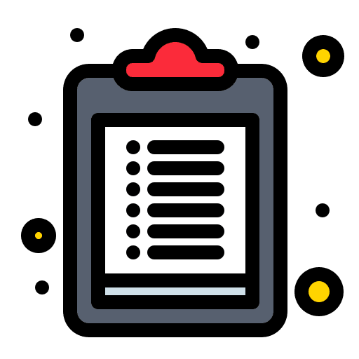 List clipboard check list files and folders icon List clipboard check list files and folders icon