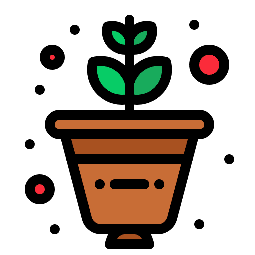 Plant pot farming and gardening plant nature icon Plant pot farming and gardening plant nature icon