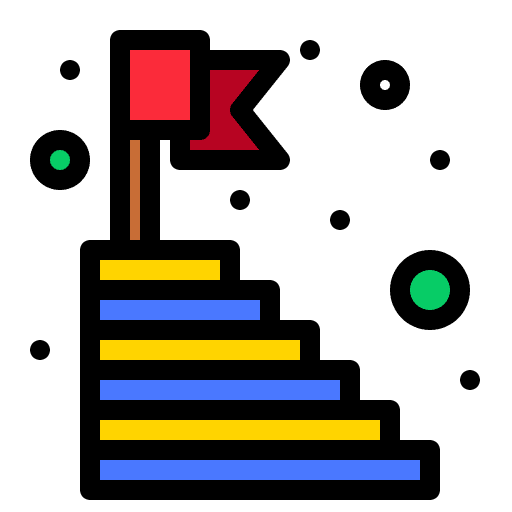 Success pyramid business and finance success icon Success pyramid business and finance success icon