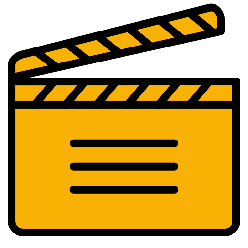 Clapperboard clapboard film director icon