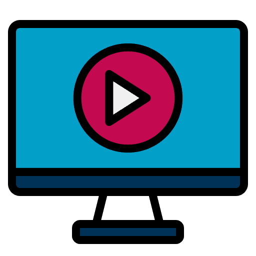 Television music and multimedia film cinema icon