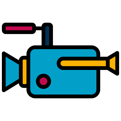 Camcorder film camera video icon Camcorder film camera video icon