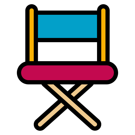 Director chair seat actor movie icon
