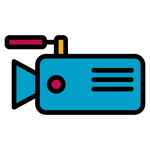 Video camera record electronics film icon Video camera record electronics film icon